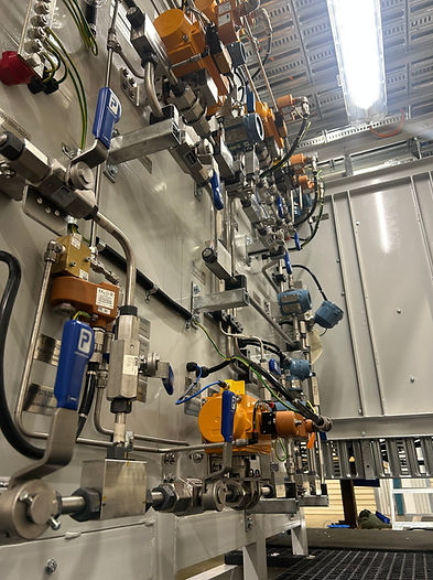 Fabricated package under assembly